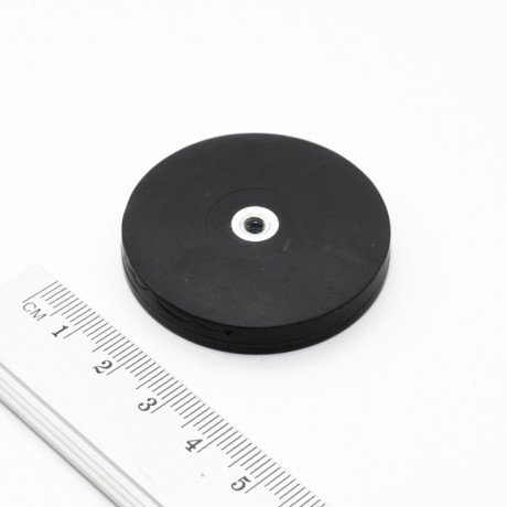 D43K HAK neodymový držiak gumový magnet 43mm 10kg
