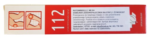 RATOWNIK 112 Č. 86 ARNIKA CIEVNE PORANENIA 50G