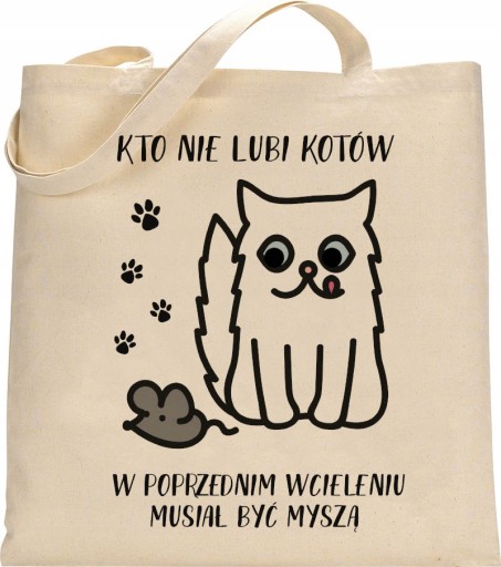 HRUBÉ EKO TAŠKY PRIPRAVENÉ VZORKY S MAČKAMI - KN07