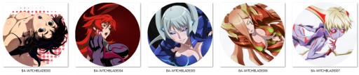 Anime Witchblade Pins VEĽKÝ VÝBER