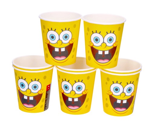 SpongeBob papierové poháre 250 ml 8 ks.