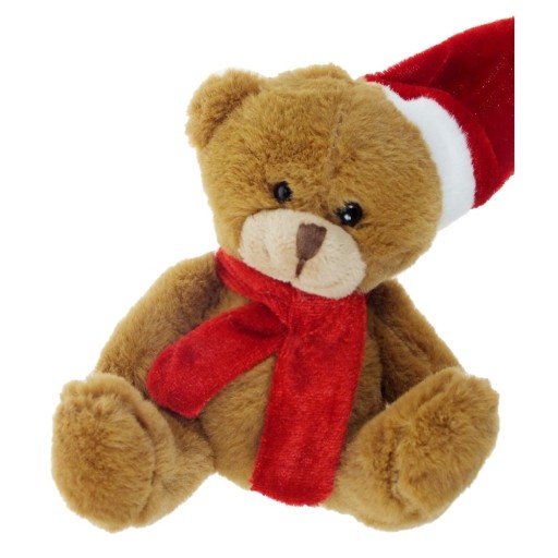 Maskot medvedíka pre Mikuláša, plyšový vianočný darček pre deti