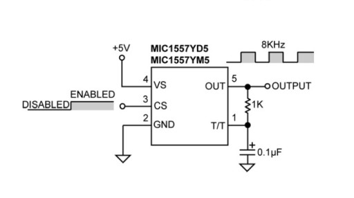 Čip MIC1557: čip s časovačom, SOT-23 (5pin)