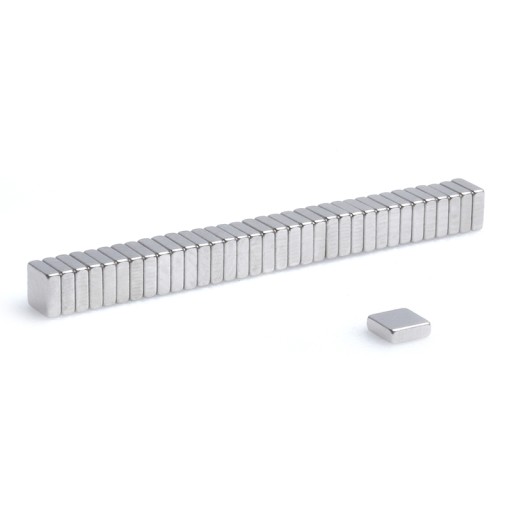 Neodymový tanierový magnet MPŁ 3x3x1 N38, sada 100 kusov