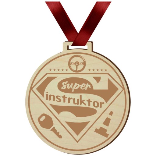 Medailový prívesok INŠTRUKTOR VOZU super PÁSKA