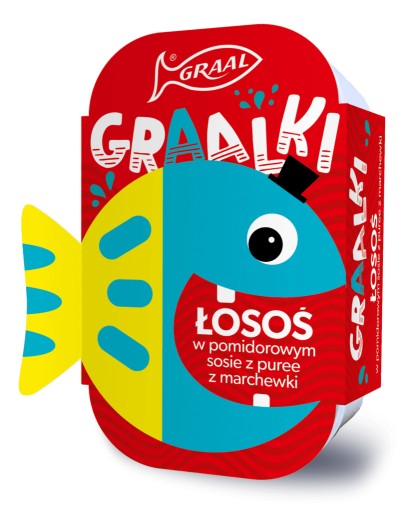 Losos v paradajkovej omáčke s mrkvovým pretlakom 110g Graal 0,127 kg