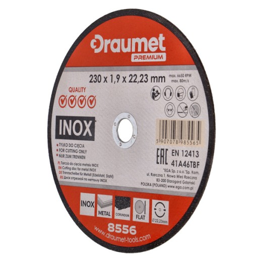 DRAUMET PREMIUM 8556 INOX rezací kotúč na kov