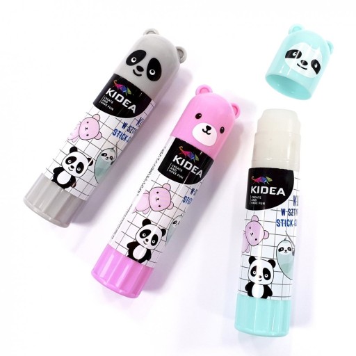 3x SILNÉ ŠKOLSKÉ LEPIDLO KIDEA 3x 15g PANDA BEARS