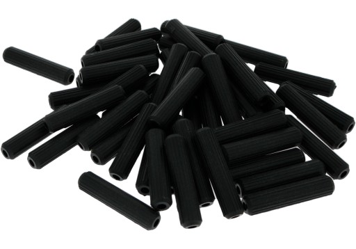 Plastové NÁBYTSKÉ ŠPIČKY, priemer 8 mm, PLAST ČIERNA, na montáž nábytku