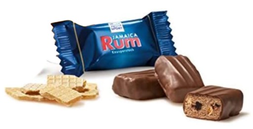 RITTER PLNENÉ ČOKOLÁDY JAMAICA RUM 200G