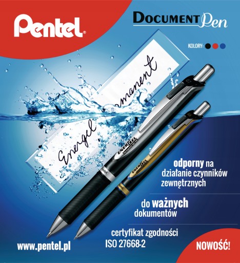 Guľôčkové pero Pentel Energel červené BLP75-B