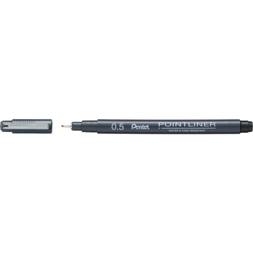 POINTLINER jemná linka 0,5mm čierna PENTEL