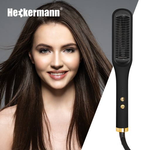 ŽEHLIČKA NA VLASY KERAMICKÁ HREBEŇOVÁ STYLINGOVÁ KEFA 2v1 45W