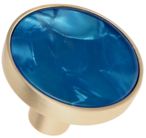 Knoflík Vešiak ALISMA nábytková úchytka modrá 32mm