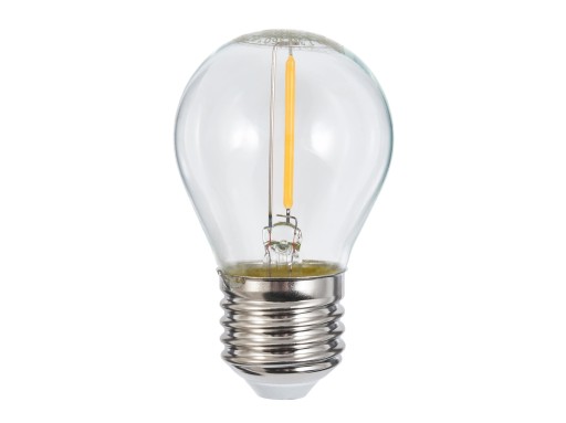 E27 1,3W vláknová LED žiarovka - Teplá biela
