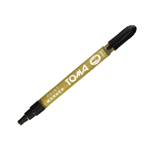 Olejový MARKER permanentný vodeodolný nezmazateľný 1,5mm TOMA zlatý