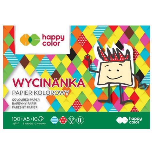 VYSTRIHOVACÍ BLOK A5 10 LIST 100G HAPPY FARBA