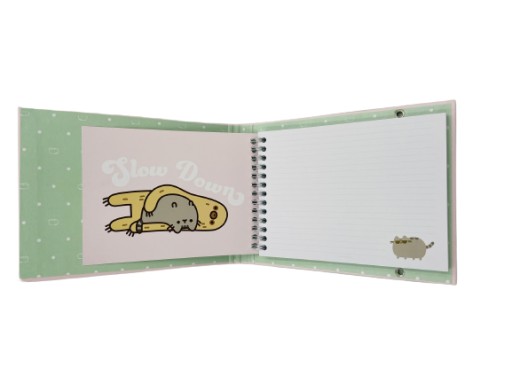 64K Pusheen špirálový notebook