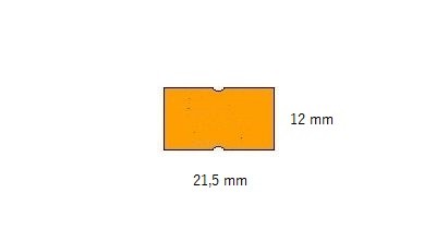 MHK ETIKETY 1 RAD ORANŽOVÉ 5 x 600 ks.