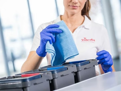 VILEDA PRO R-MIKROTUFF MODRÁ RECYKLAČNÉ LÁTKY