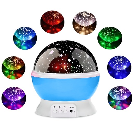 ROTAČNÁ NOČNÁ LAMPA STARS SKY PROJECTOR 2v1