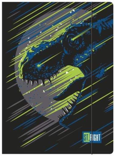 Leporelo s gumičkou A4 ST.RIGHT Dinosaurus p10 cena za 1