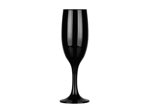 Čierny pohár na šampanské 150 ml
