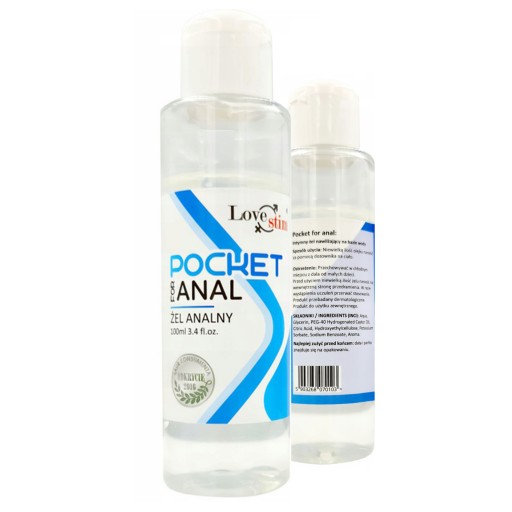 BEZPEČNÝ ANÁLNY GÉL, NA vodnej báze VRECKO NA ANÁL 100ml MAZIVO