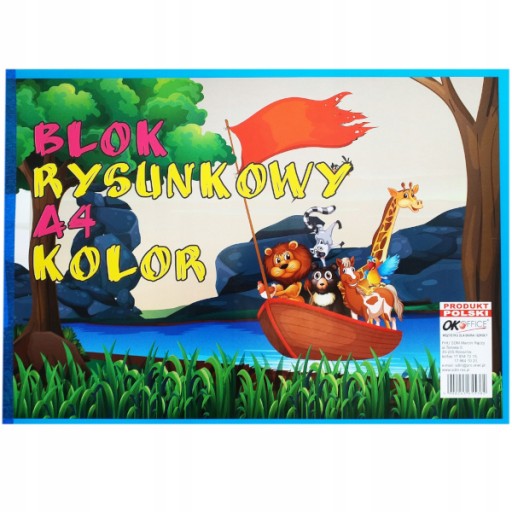 Farebný blok na kreslenie A4 1 ks.