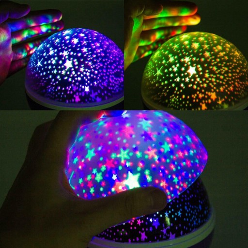 ROTAČNÁ NOČNÁ LAMPA STARS SKY PROJECTOR 2v1