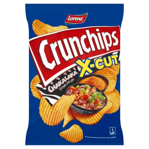 Chipsy s príchuťou Crunchips X-Cut Chakalaka 140 g
