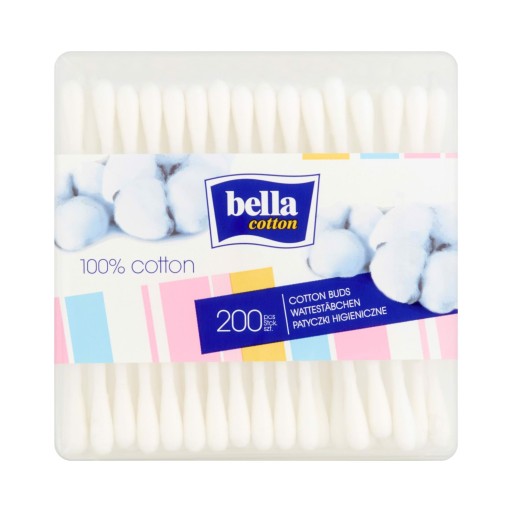 KOZMETICKÉ TYČINKY BELLA V KRABIČKE 200 KS. Štvorcový papier