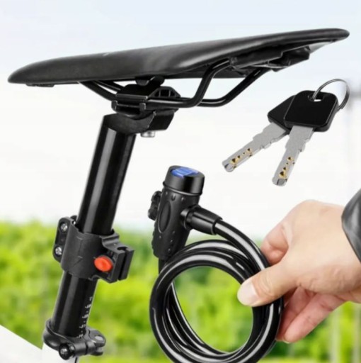 ZÁMKU BICYKLA KÁBLOVÝ ZÁMOK BICYKLA BEZPEČNOSTNÝ KĽÚČ ZÁMKU BICYKLA