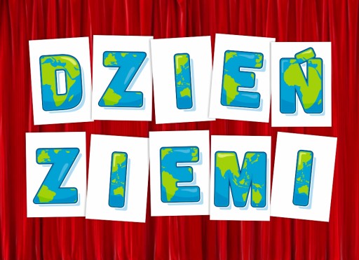 Písmená na ozdobu, nápis DEŇ ZEME - veľký A4