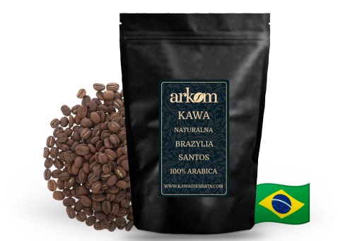 Arabica brazílska zrnková káva Santos 100g