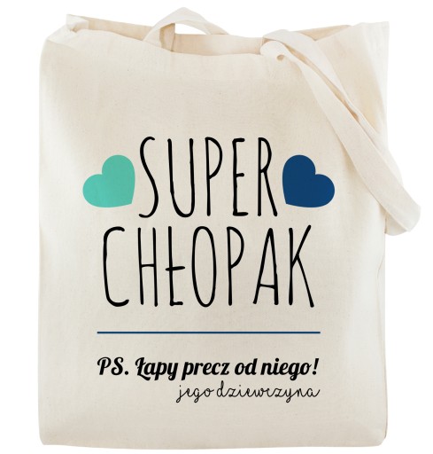 Bavlnená nákupná taška SUPER BOY