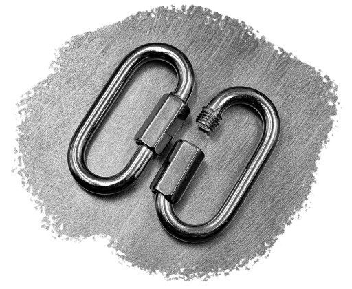 4mm KARABÍNA 4x32 SKRUTKOVANÝ ČLÁNOK, KYSELINOODOLNÝ, nerez A4 8253