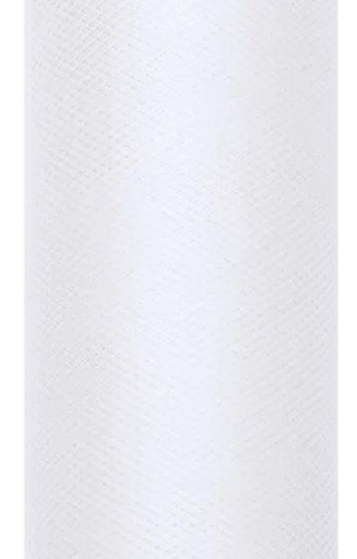 Ozdobný tyl na rolke BIELA Svadobné Svadobné prijímanie Krst 50cm 9m