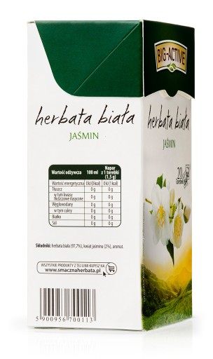 Big-Active jazmínový biely čaj 20Tb