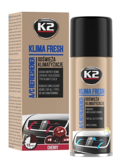 K2 KLIMA FRESH ČEREŠŇOVÝ ODSTRAŇOVAČ HLIEB NA KLIMATIZÁCIU