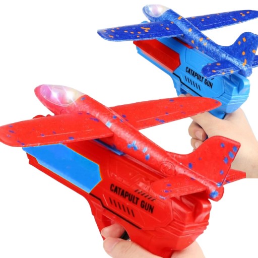 LAUNCHER GUN LAUNCHER Šípkový STYROFOAM LIETADLO S LED LAUNCHER