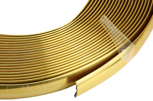 14mm ozdobný ozdobný zlatý pružný pásik