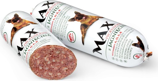 Mokré krmivo pre psov jahňacia tyčinka MAX 90% mäso, vitamíny 900g
