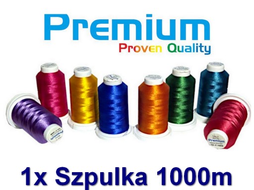 Niť PREMIUM na vyšívanie a vyšívanie. Nite, Nite pre vyšívacie stroje. Roll 1000m