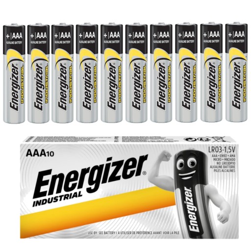 10x VÝKONNÝ ENERGIZER INDUSTRIAL LR3 R3 AAA BATÉRIA