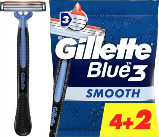 Gillette Blue 3 Smooth jednorazové holiace strojčeky pre mužov 6 ks
