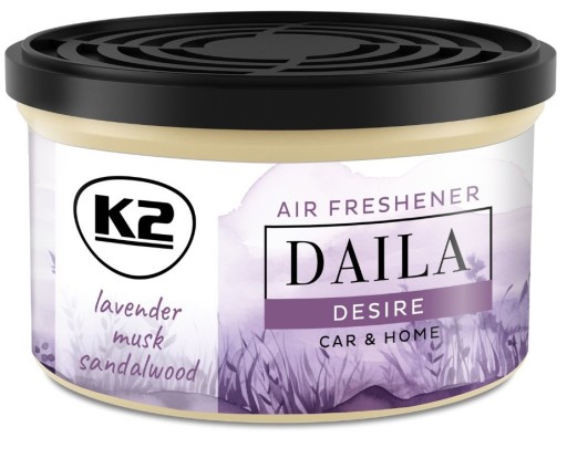 Vôňa K2 DAILA DESIRE v plechovke s prírodnou autoaditívom V871