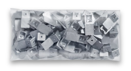 Komandorek strieborná podpera police, 100 ks