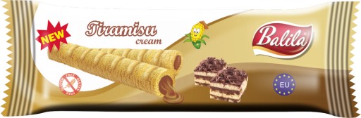 Kukuričné trubice. s tiramisu krémom BEZLEPKU 18g