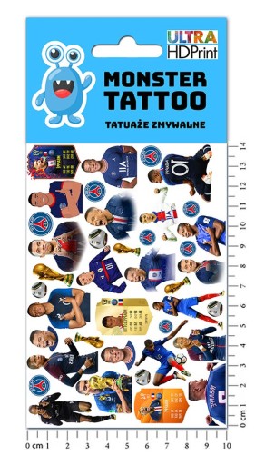 UMÝVAJÚCE DOČASNÉ TETOVANIE PRE DETI KYLIAN MBAPPE ORIGINÁLNE DIZAJNY